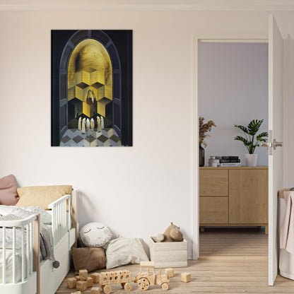 SKULL OF ZURBARAN - Salvador Dali Brushed Aluminum Print - 70x100 cm / 28x40 inches | Salvador Dali Aluminum Print | Salvador Dali Prints