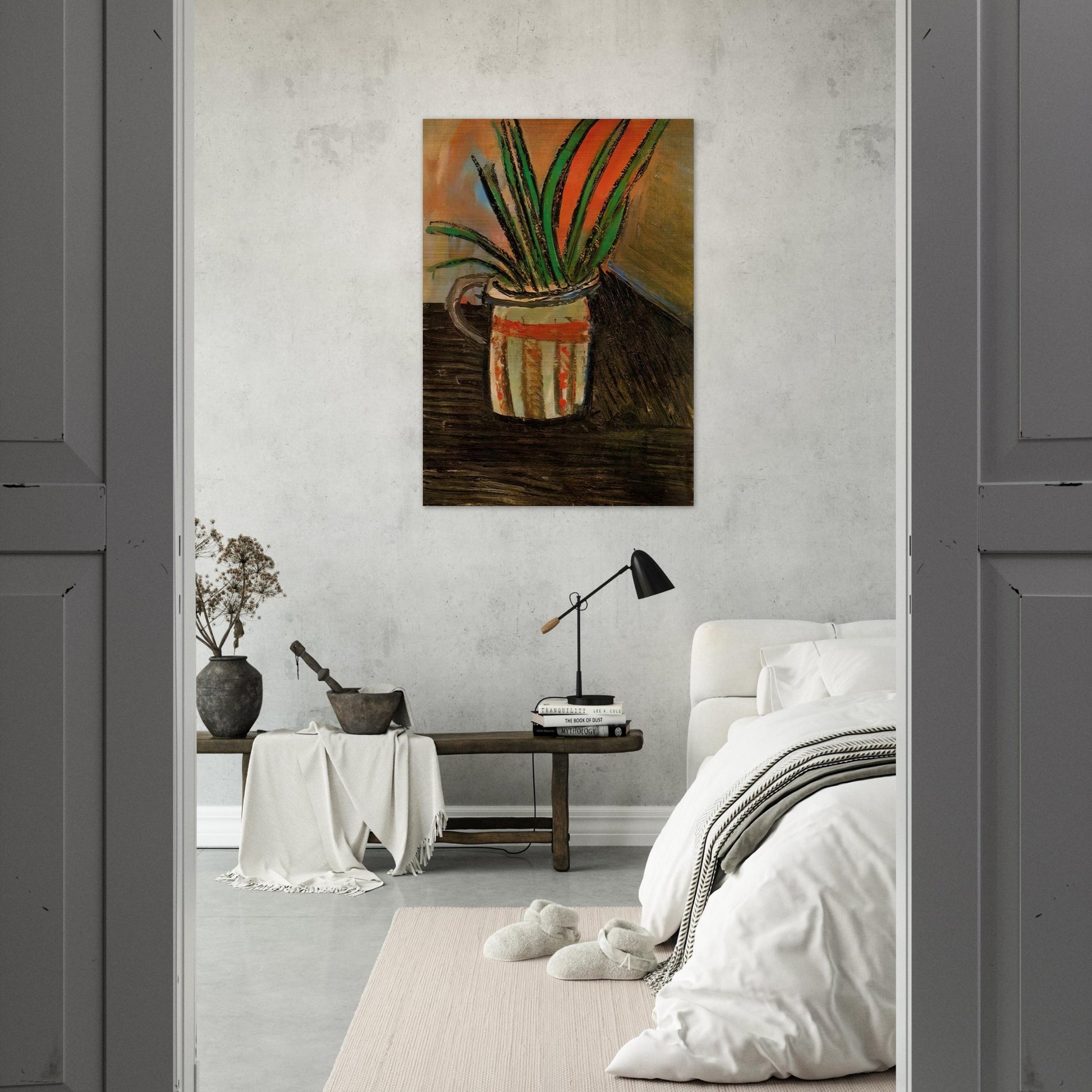 Exotic Flowers - 1907 - Pablo Picasso Brushed Aluminum Print - 70x100 cm / 28x40 inches | Pablo Picasso Aluminum Print | Pablo Picasso Prints