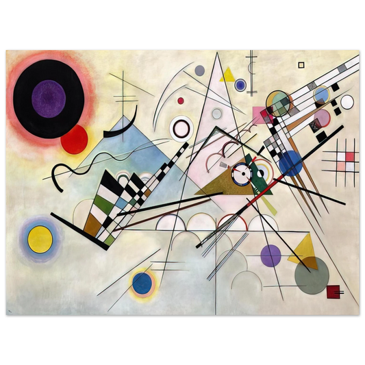 Wassily Kandinsky - COMPOSITION 8 1923  75x100 cm / 30x40inches Fine Art Poster