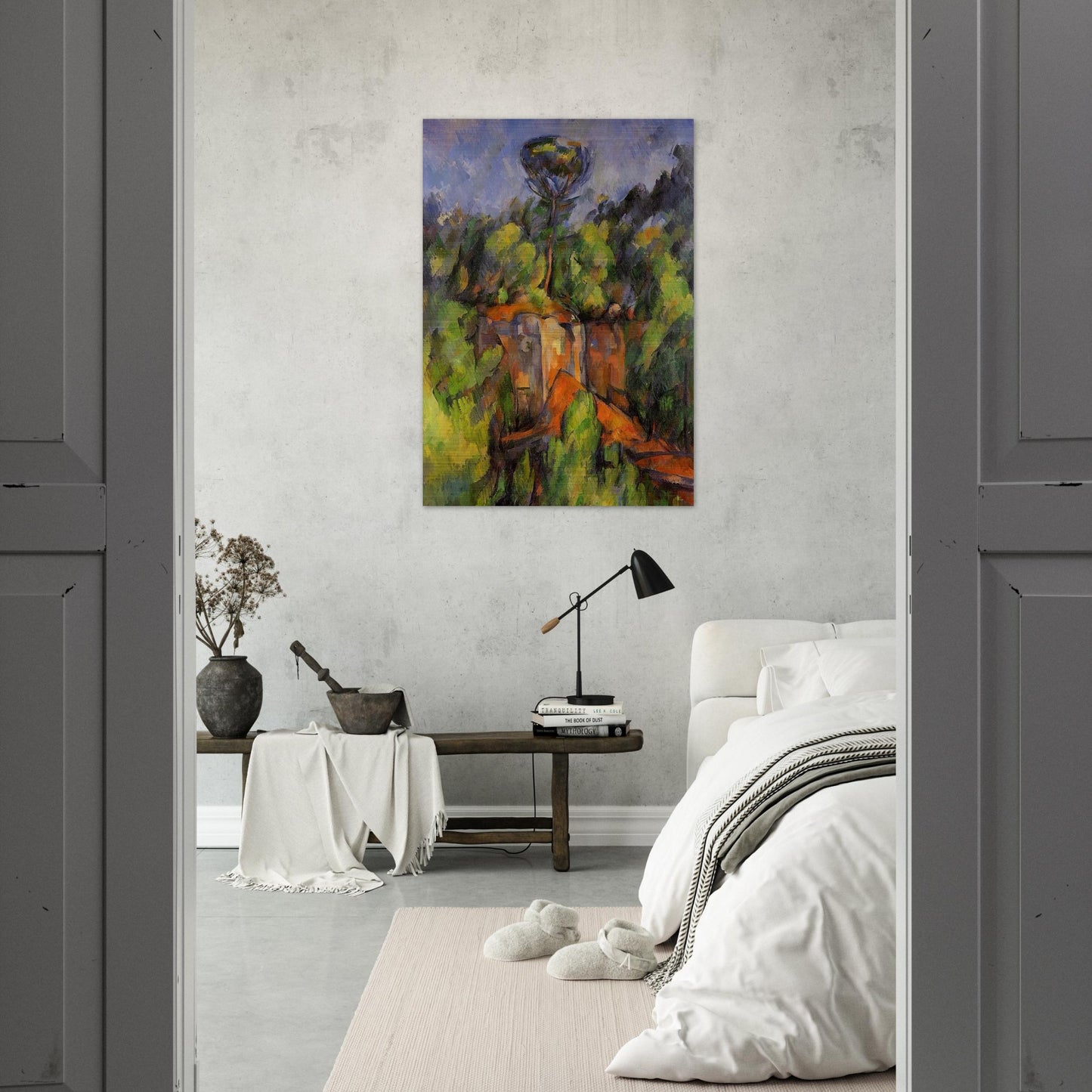 Bibemus Quarry - Paul Cézanne Brushed Aluminum Print - 70x100 cm / 28x40 inches | Paul Cézanne Aluminum Print | Paul Cézanne Prints
