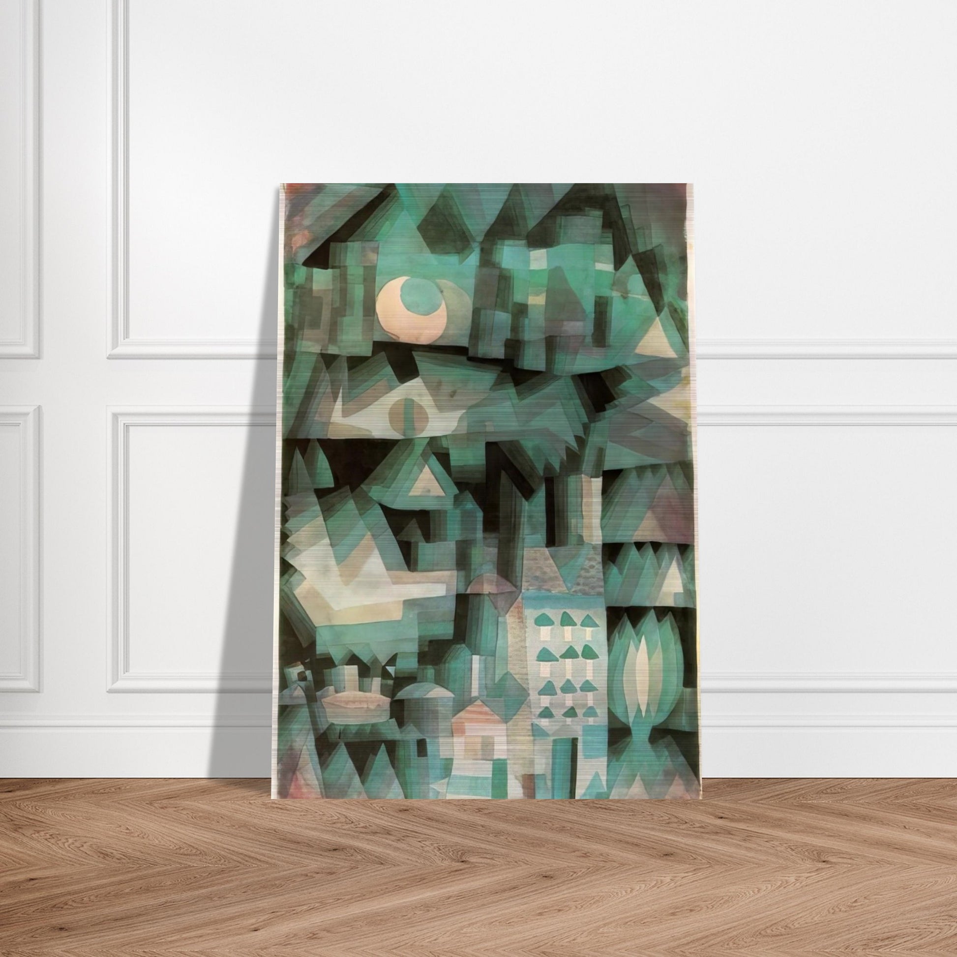 DREAM CITY 1921 - Paul Klee Brushed Aluminum Print - 70x100 cm / 28x40 inches | Paul Klee Aluminum Print | Paul Klee Prints