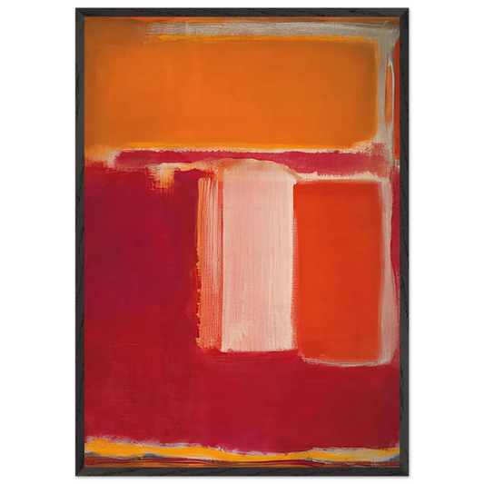 Yellow Cherry Orange - 1947 - Mark Rothko 70x100 cm / 28x40 inches Framed Art Print – Black Wooden Frame