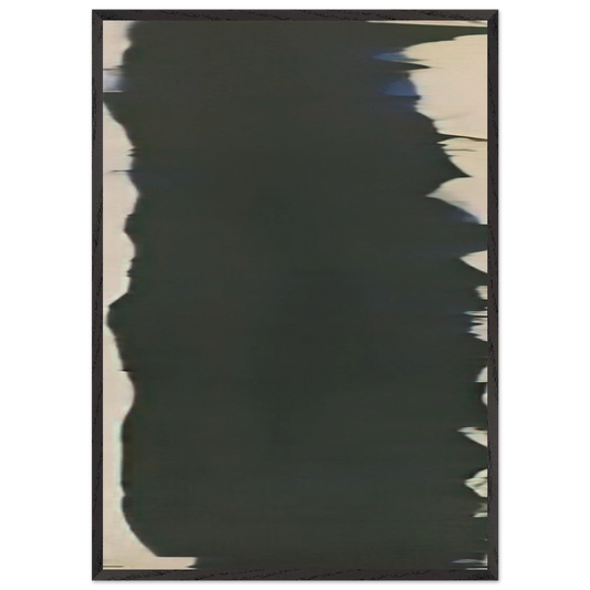Outcry - Barnett Newman 70x100 cm / 28x40 inches Framed Art Print – Black Wooden Frame