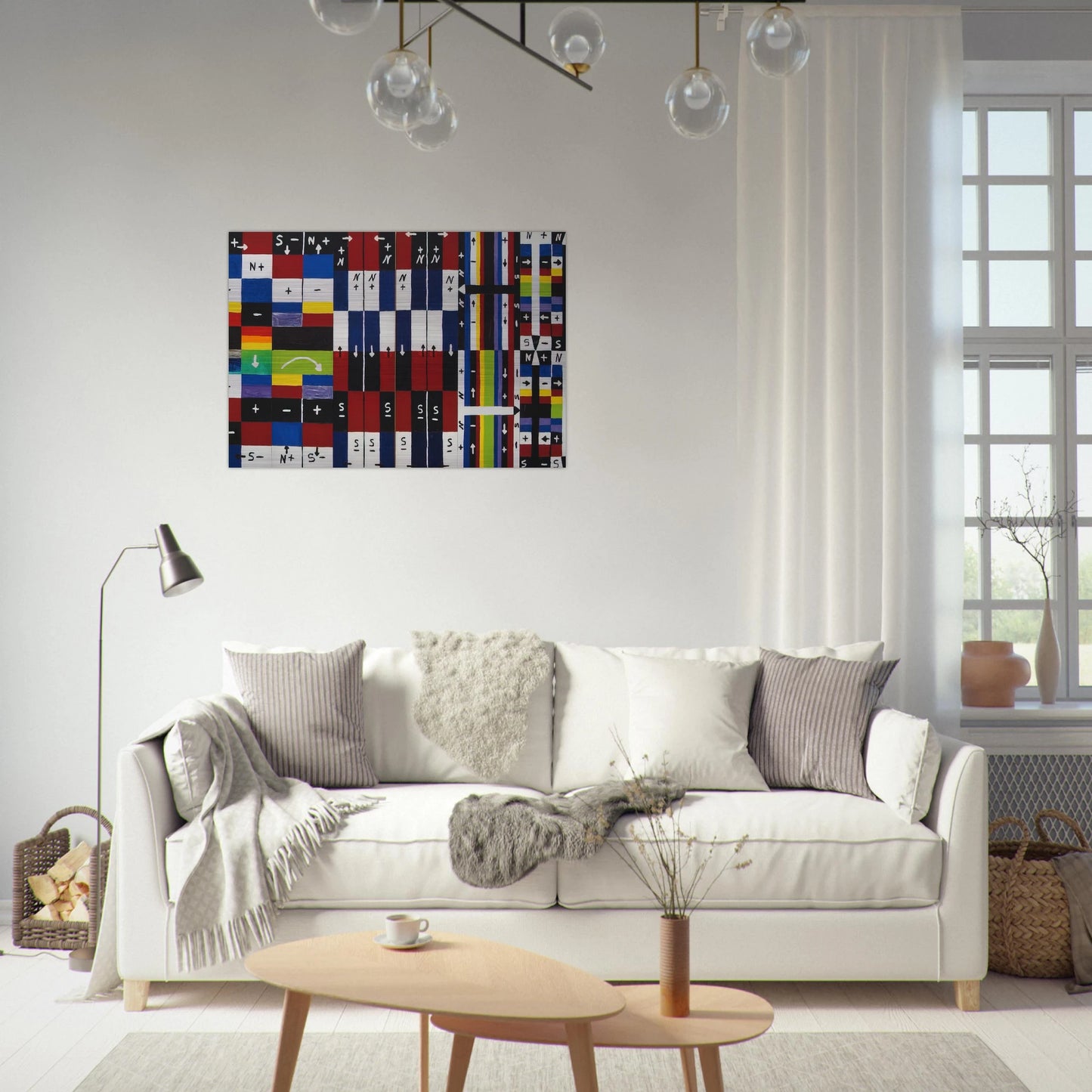 A World in Itself - 1961 - Alfred Jensen Brushed Aluminum Print - 70x100 cm / 28x40 inches | Alfred Jensen Aluminum Print | Alfred Jensen Prints