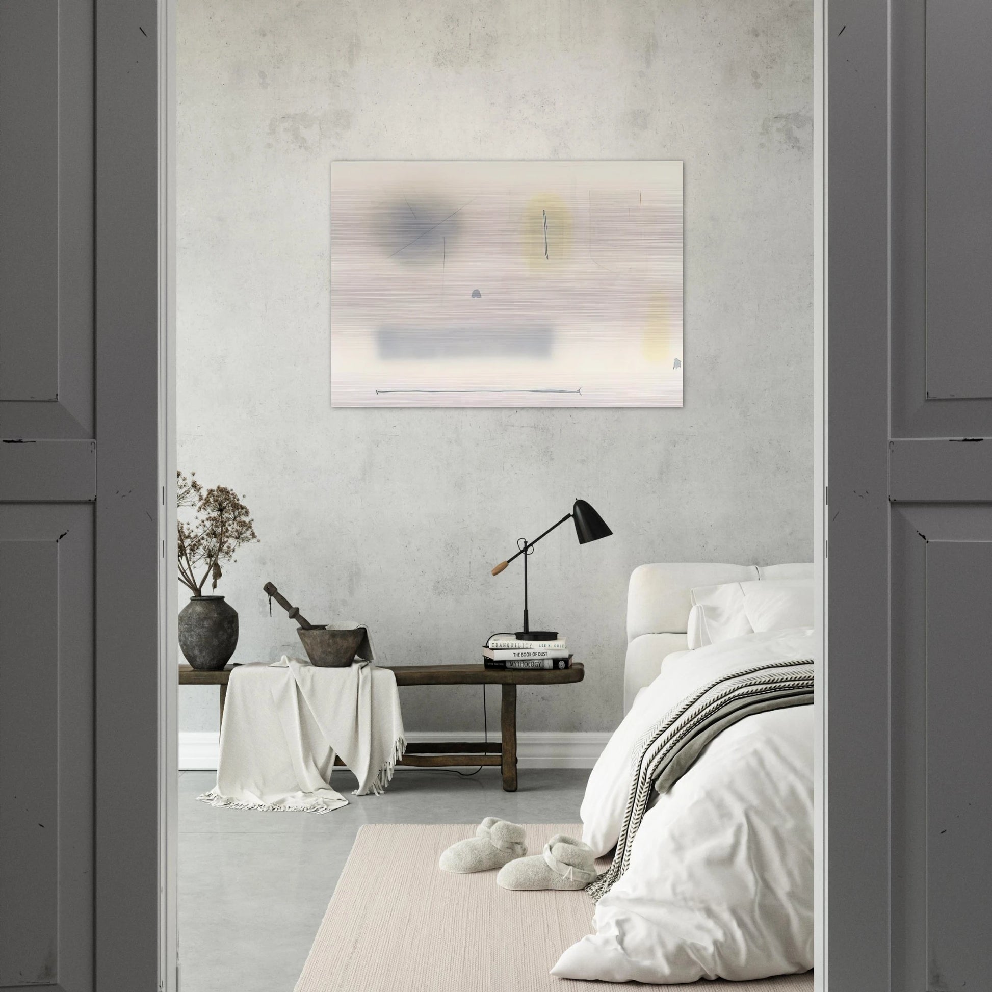 Untitled - 1952 - John Ferren Brushed Aluminum Print - 70x100 cm / 28x40 inches | John Ferren Aluminum Print | John Ferren Prints