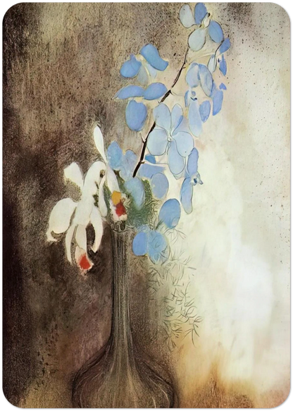 ORCHIDS By Odilon Redon Pack of 10 Post Cards | Odilon Redon Post Cards | A6 (10.5 x 14.8 cm) - 4.1 x 5.8 inches