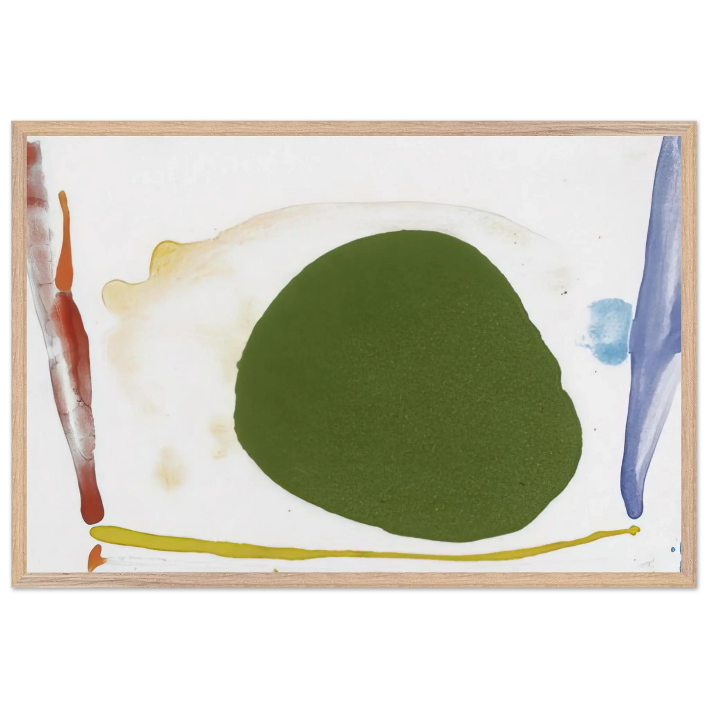 Helen Frankenthaler - Thanksgiving Day - 1973 Wall art - A3 (29.7 x 42  cm) - Premium Wooden Framed Poster With Fine Art Paper - White frame