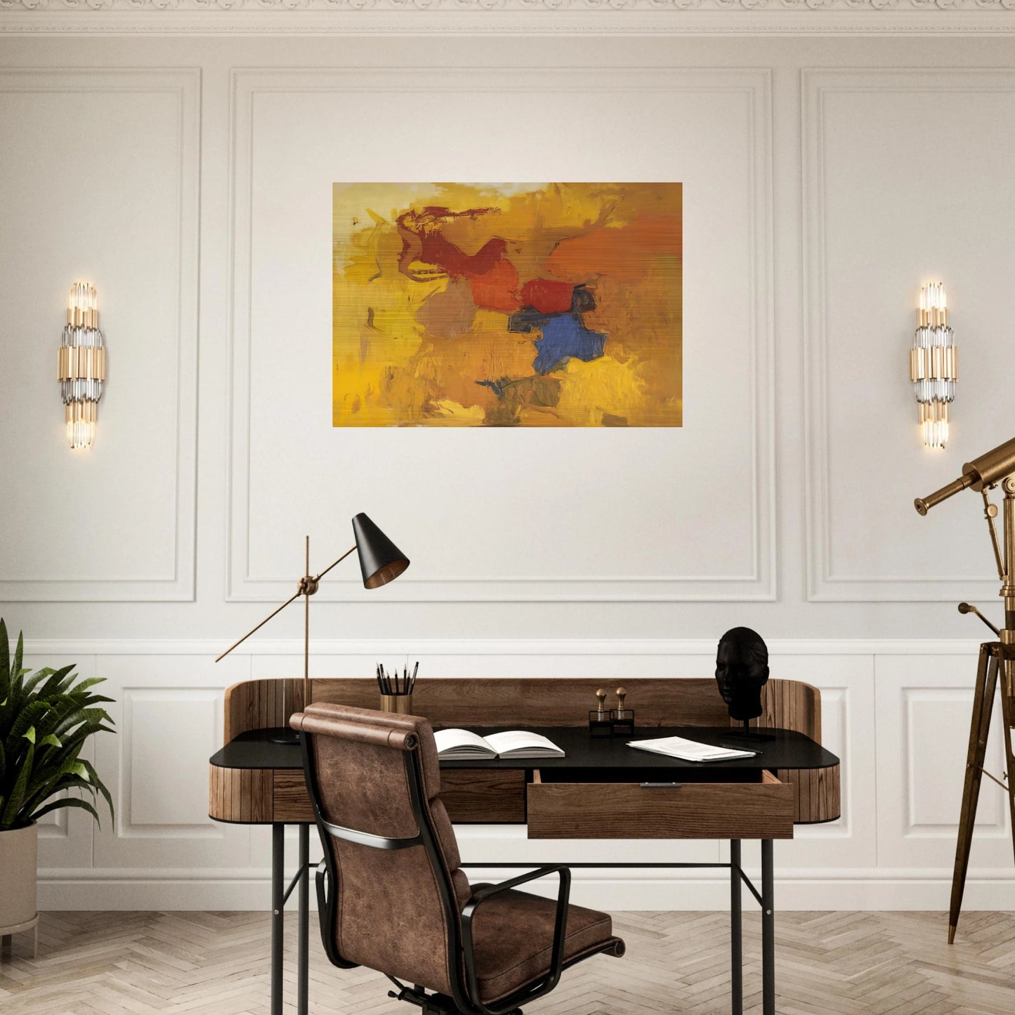BALADA 1959 - Esteban Vicente Brushed Aluminum Print - 70x100 cm / 28x40 inches | Esteban Vicente Aluminum Print | Esteban Vicente Prints