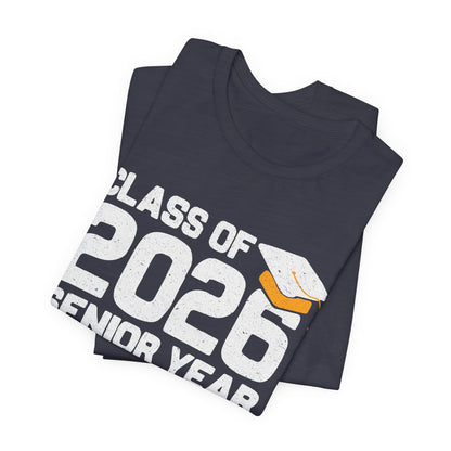 T-shirt de l'année de terminale 2026, T-shirt de graduation, Cadeau de graduation unisexe, Vêtements pour lycéens en terminale, T-shirt pour étudiants en route vers le collège
