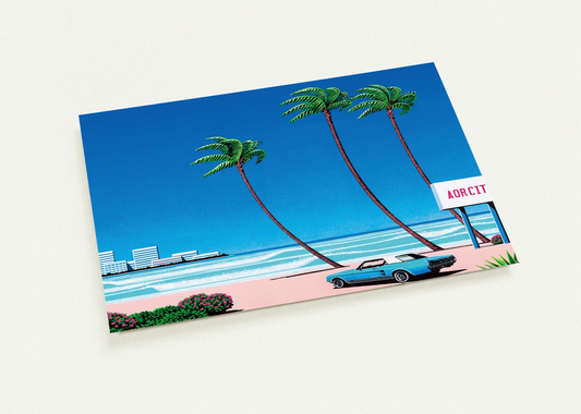 Light Mellow Sealine By Hiroshi Nagai Pack of 10 Post Cards | Hiroshi Nagai Post Cards | A6 (10.5 x 14.8 cm) - 4.1 x 5.8 inches