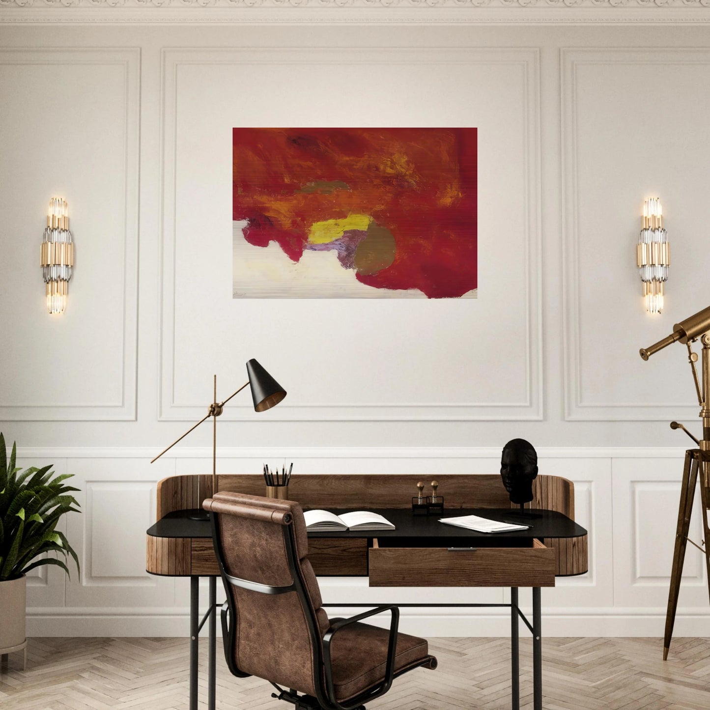 Byzantium III - 1958 - Theodoros Stamos Brushed Aluminum Print - 70x100 cm / 28x40 inches | Theodoros Stamos Aluminum Print | Theodoros Stamos Prints