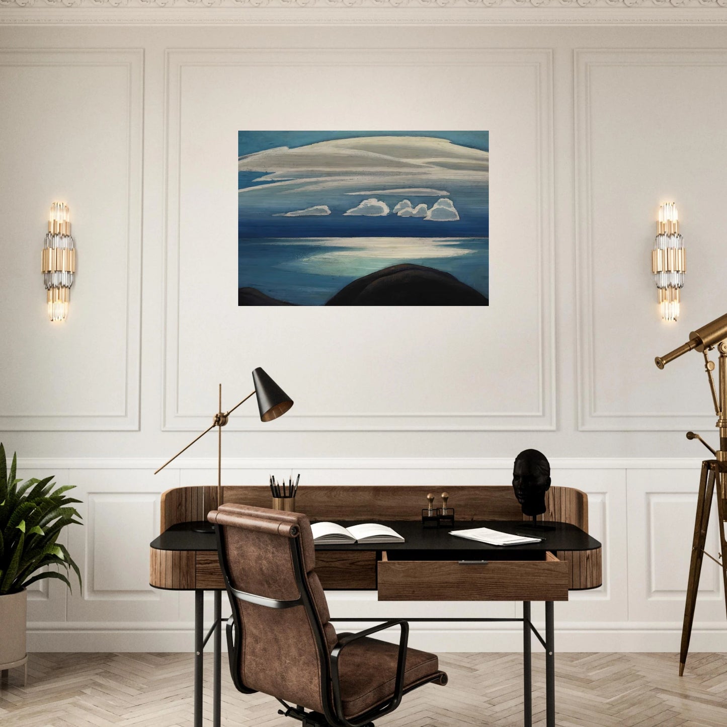 Lake Superior - 1928 - Lawren Harris Brushed Aluminum Print - 70x100 cm / 28x40 inches | Lawren Harris Aluminum Print | Lawren Harris Prints