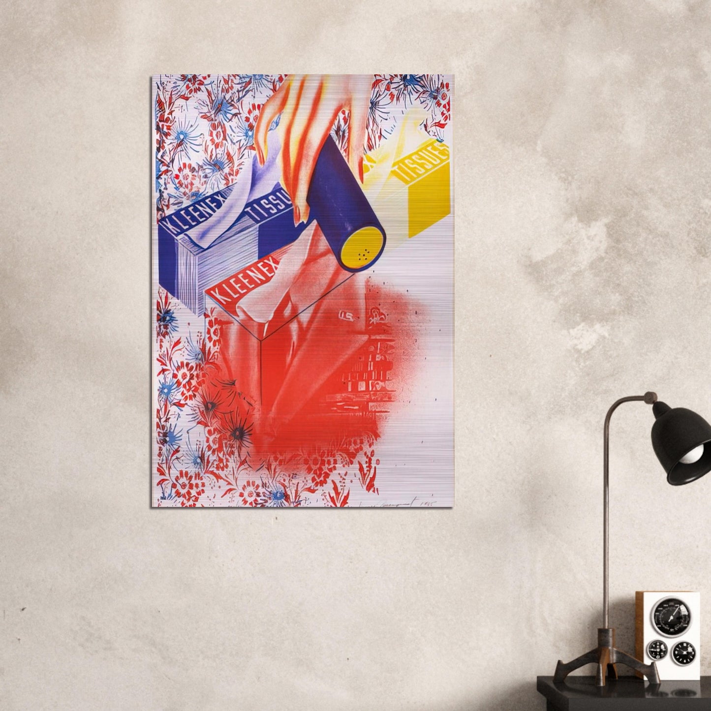 Campaign - James Rosenquist Brushed Aluminum Print - 70x100 cm / 28x40 inches | James Rosenquist Aluminum Print | James Rosenquist Prints