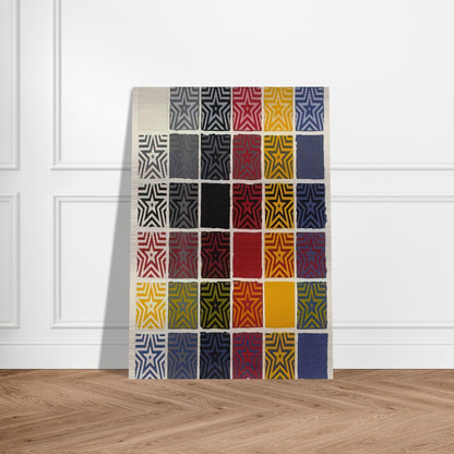 Stars 5 Pointed - Sol LeWitt Brushed Aluminum Print - 70x100 cm / 28x40 inches | Sol LeWitt Aluminum Print | Sol LeWitt Prints