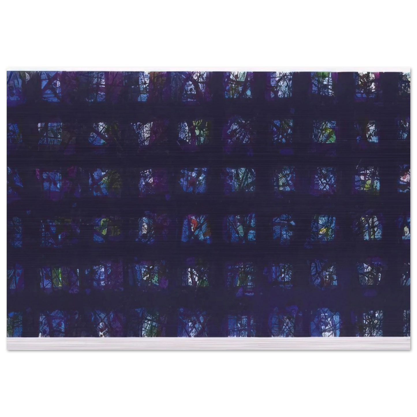 La Notte - Sam Francis Brushed Aluminum Print - 70x100 cm / 28x40 inches | Sam Francis Aluminum Print | Sam Francis Prints