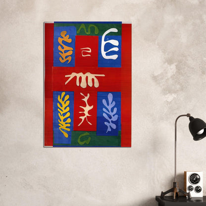 CUT OUTS 4 - Henri Matisse Brushed Aluminum Print - 70x100 cm / 28x40 inches | Henri Matisse Aluminum Print | Henri Matisse Prints