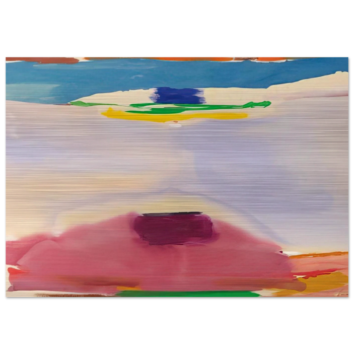 Leveling - 1973 - Helen Frankenthaler Brushed Aluminum Print - 70x100 cm / 28x40 inches | Helen Frankenthaler Aluminum Print | Helen Frankenthaler Prints