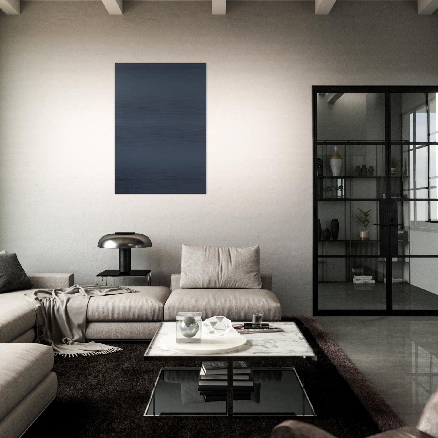 GREY - Gerhard Richter Brushed Aluminum Print - 70x100 cm / 28x40 inches | Gerhard Richter Aluminum Print | Gerhard Richter Prints