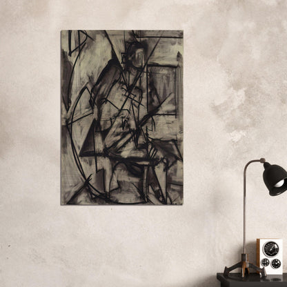 Seated Nude - Lee Krasner Brushed Aluminum Print - 70x100 cm / 28x40 inches | Lee Krasner Aluminum Print | Lee Krasner Prints