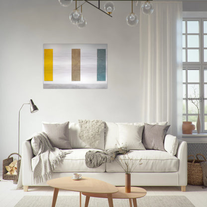 COLUMN PAINTINGS 2004 - Robert Mangold Brushed Aluminum Print - 70x100 cm / 28x40 inches | Robert Mangold Aluminum Print | Robert Mangold Prints