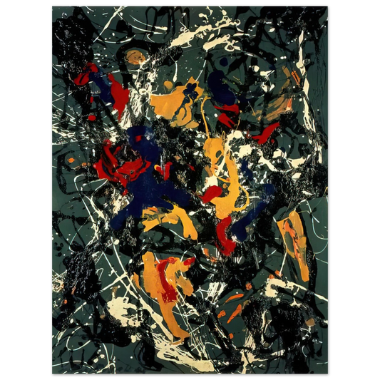 Jackson Pollock - NUMBER 3 1948  75x100 cm / 30x40inches Fine Art Poster