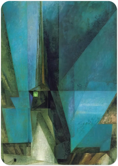 GELMERODA XIII 1936 By Lyonel Feininger Pack of 10 Post Cards | Lyonel Feininger Post Cards | A6 (10.5 x 14.8 cm) - 4.1 x 5.8 inches