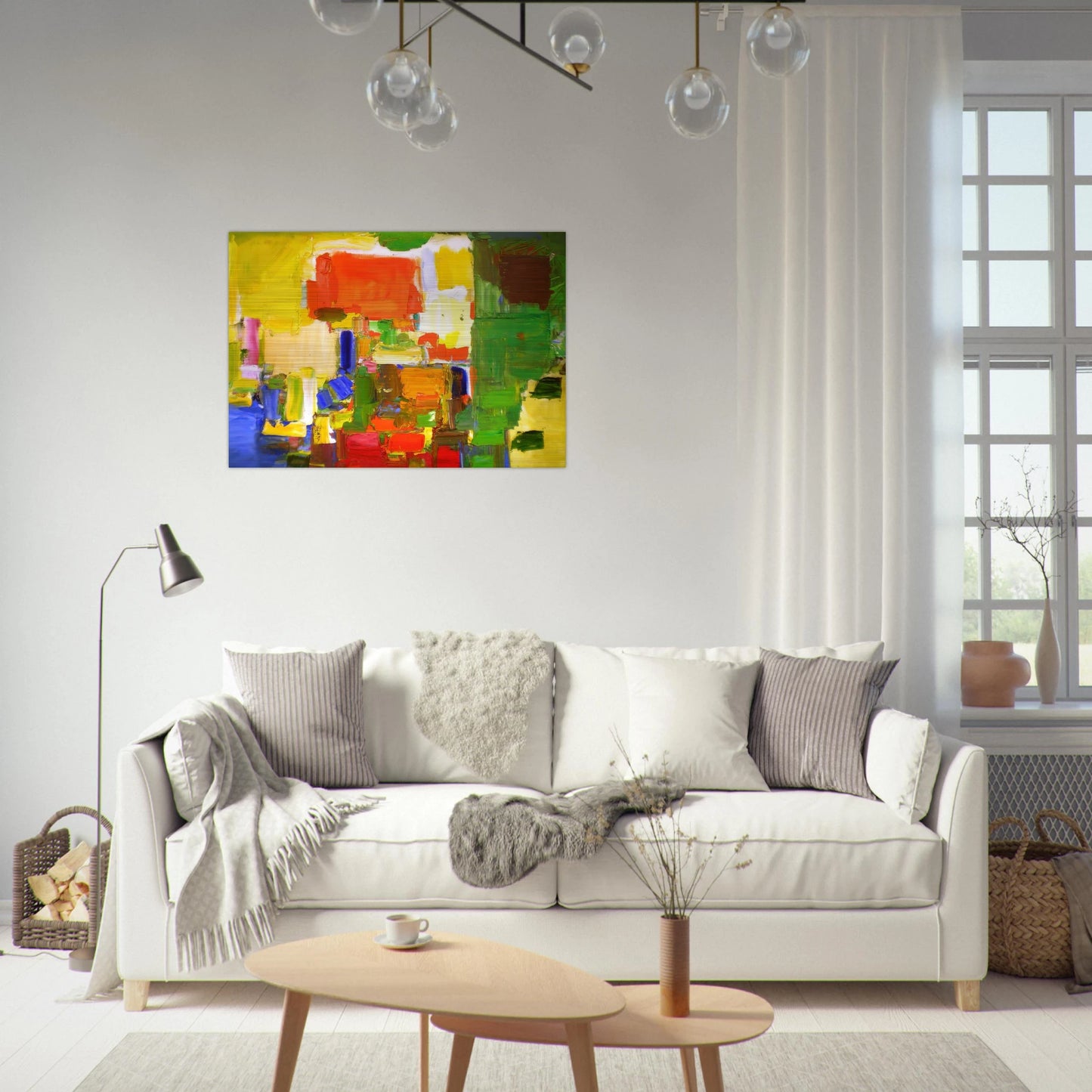 August Light - Hans Hofmann Brushed Aluminum Print - 70x100 cm / 28x40 inches | Hans Hofmann Aluminum Print | Hans Hofmann Prints