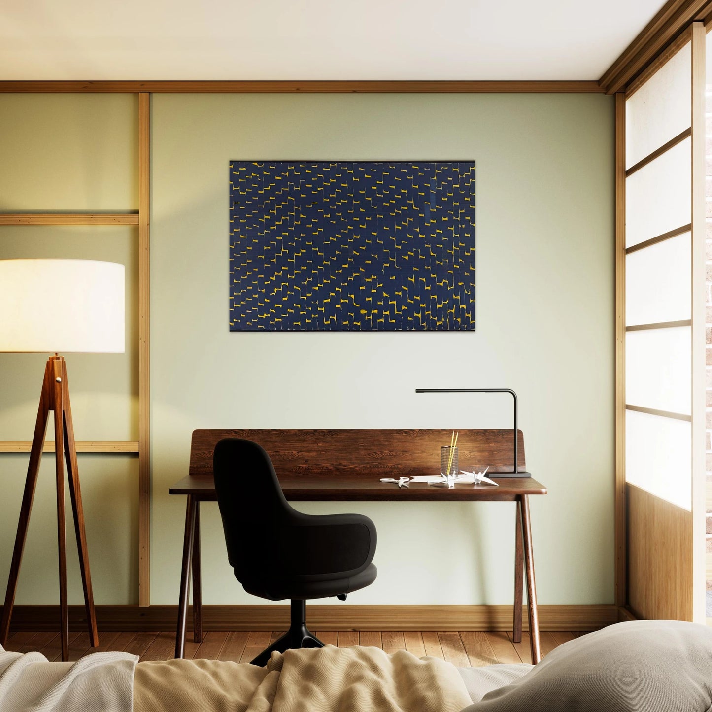 LATE NIGHT REFLECTIONS 1972 - Alma Woodsey Thomas Brushed Aluminum Print - 70x100 cm / 28x40 inches | Alma Woodsey Thomas Aluminum Print | Alma Woodsey Thomas Prints