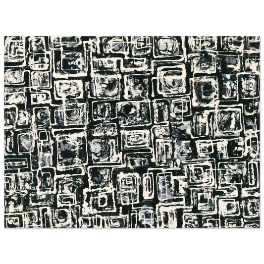 Lee Krasner - White Squares  75x100 cm / 30x40inches Fine Art Poster