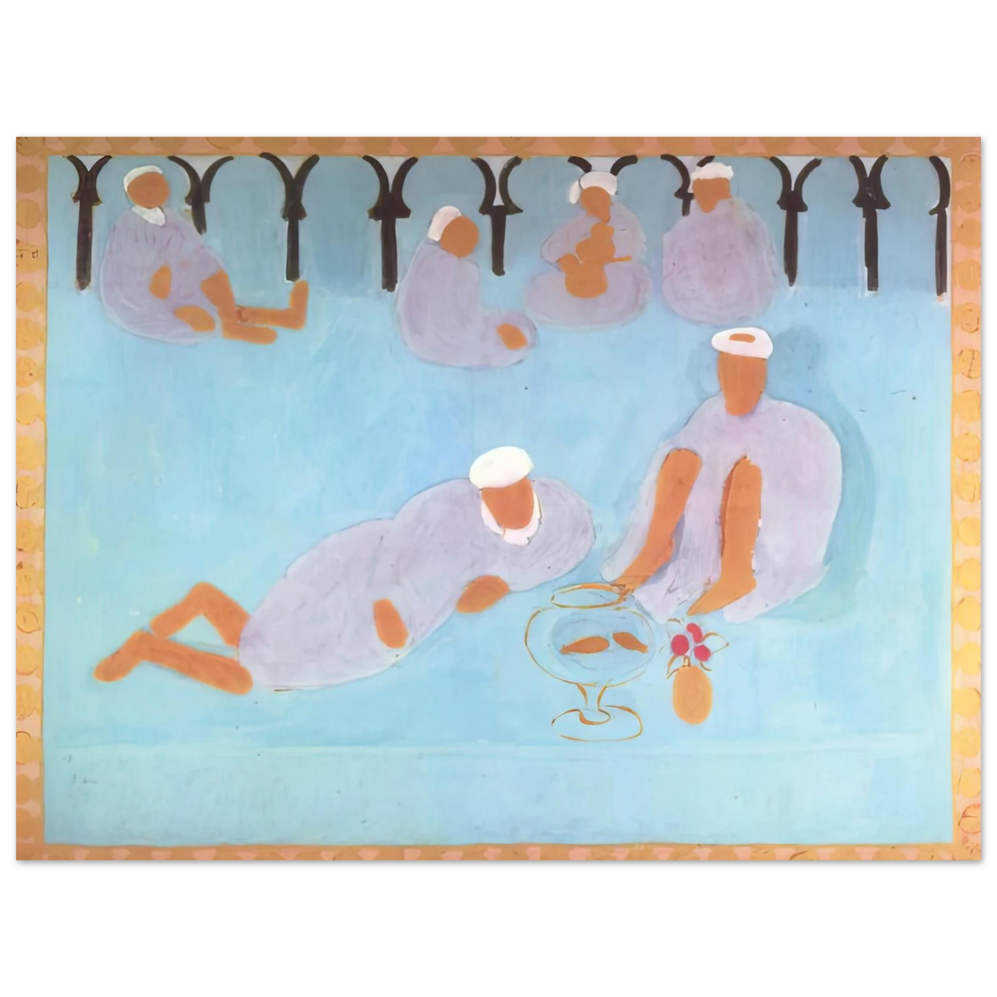 Henri Matisse - MOROCCAN CAF 1913  75x100 cm / 30x40inches Fine Art Poster