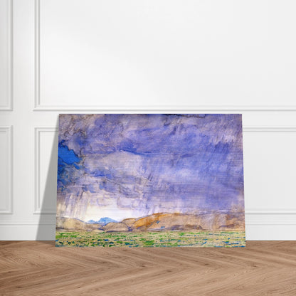 Thunderstorm on the Oregon Trail - Childe Hassam Brushed Aluminum Print - 70x100 cm / 28x40 inches | Childe Hassam Aluminum Print | Childe Hassam Prints