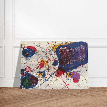 Light Violet  Lembark L20  - Sam Francis Brushed Aluminum Print - 70x100 cm / 28x40 inches | Sam Francis Aluminum Print | Sam Francis Prints