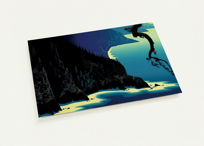 Big Sur By Eyvind Earle Pack of 10 Post Cards | Eyvind Earle Post Cards | A6 (10.5 x 14.8 cm) - 4.1 x 5.8 inches
