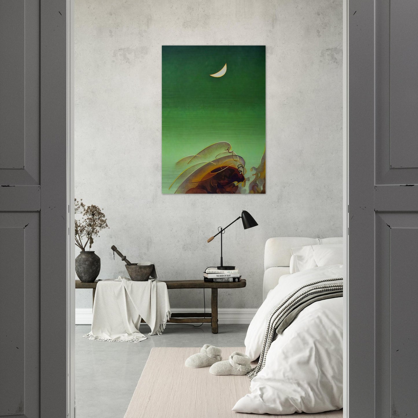 Spring Moon - 1942 - Agnes Lawrence Pelton Brushed Aluminum Print - 70x100 cm / 28x40 inches | Agnes Lawrence Pelton Aluminum Print | Agnes Lawrence Pelton Prints