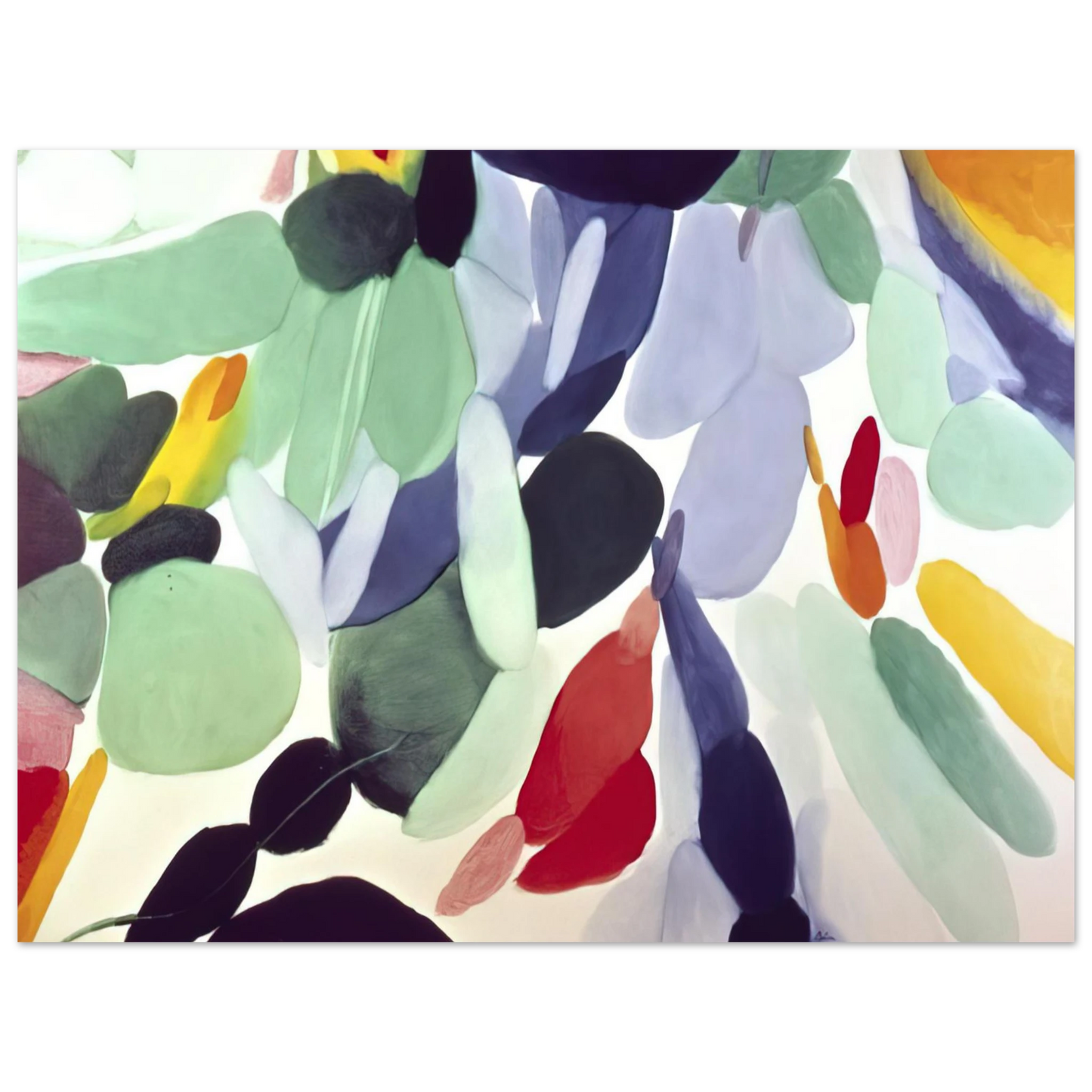 Alice Baber - Seven Green Leagues  75x100 cm / 30x40inches Fine Art Poster