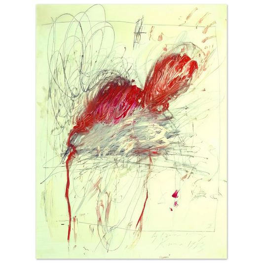 Cy Twombly - Leda and the Swan  75x100 cm / 30x40inches Fine Art Poster