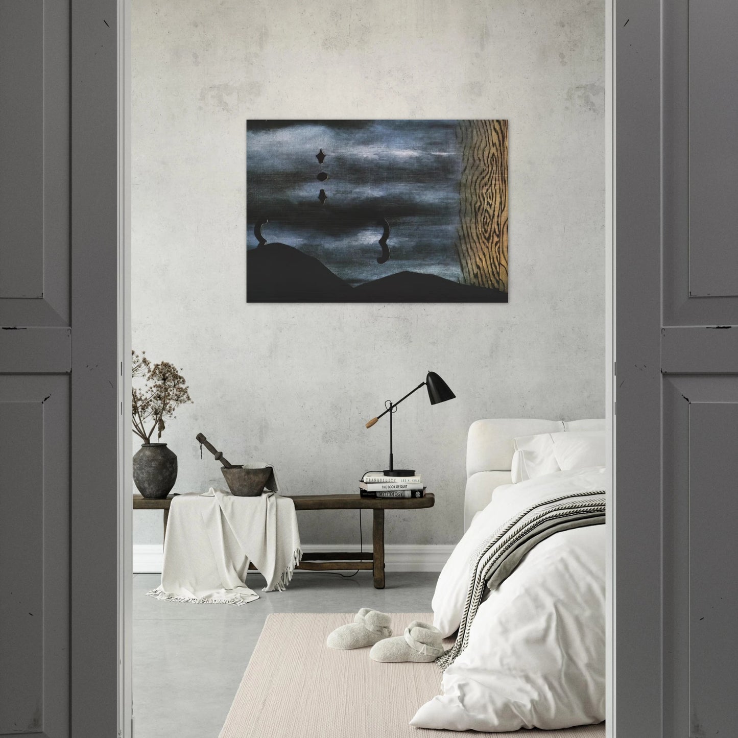 THE LINING OF SLEEP 1928 - Rene Magritte Brushed Aluminum Print - 70x100 cm / 28x40 inches | Rene Magritte Aluminum Print | Rene Magritte Prints