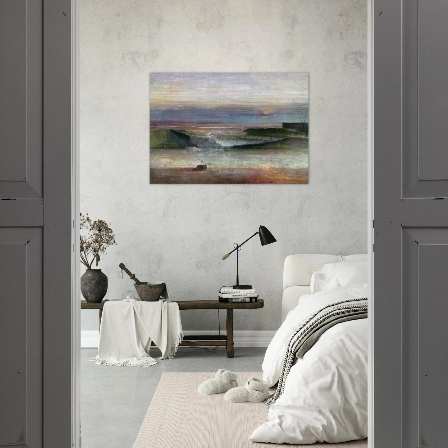 The Wave - 1944 - Victor Pasmore Brushed Aluminum Print - 70x100 cm / 28x40 inches | Victor Pasmore Aluminum Print | Victor Pasmore Prints