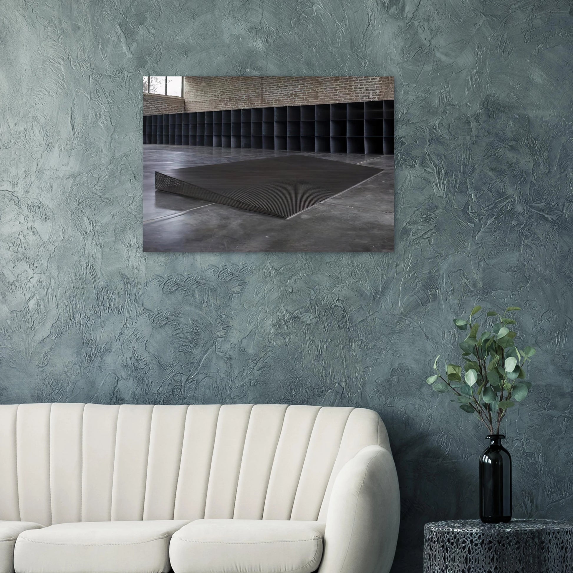 Untitled Eight Inches - 1968 - Donald Judd Brushed Aluminum Print - 70x100 cm / 28x40 inches | Donald Judd Aluminum Print | Donald Judd Prints
