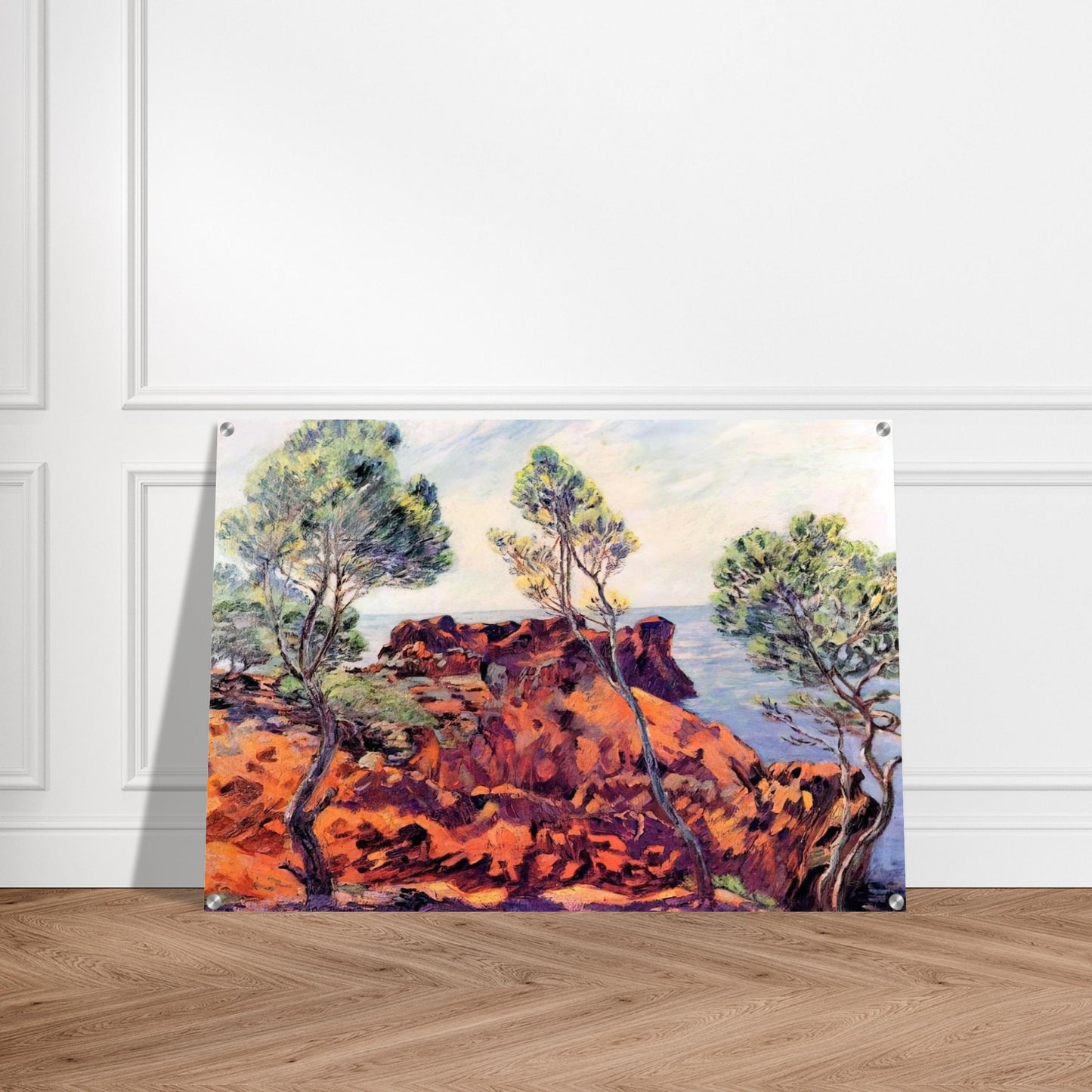 Agay, les Roches Rouges - 1901 - Armand Guillaumin Acrylic Print - 70x100 cm / 28x40″ inches