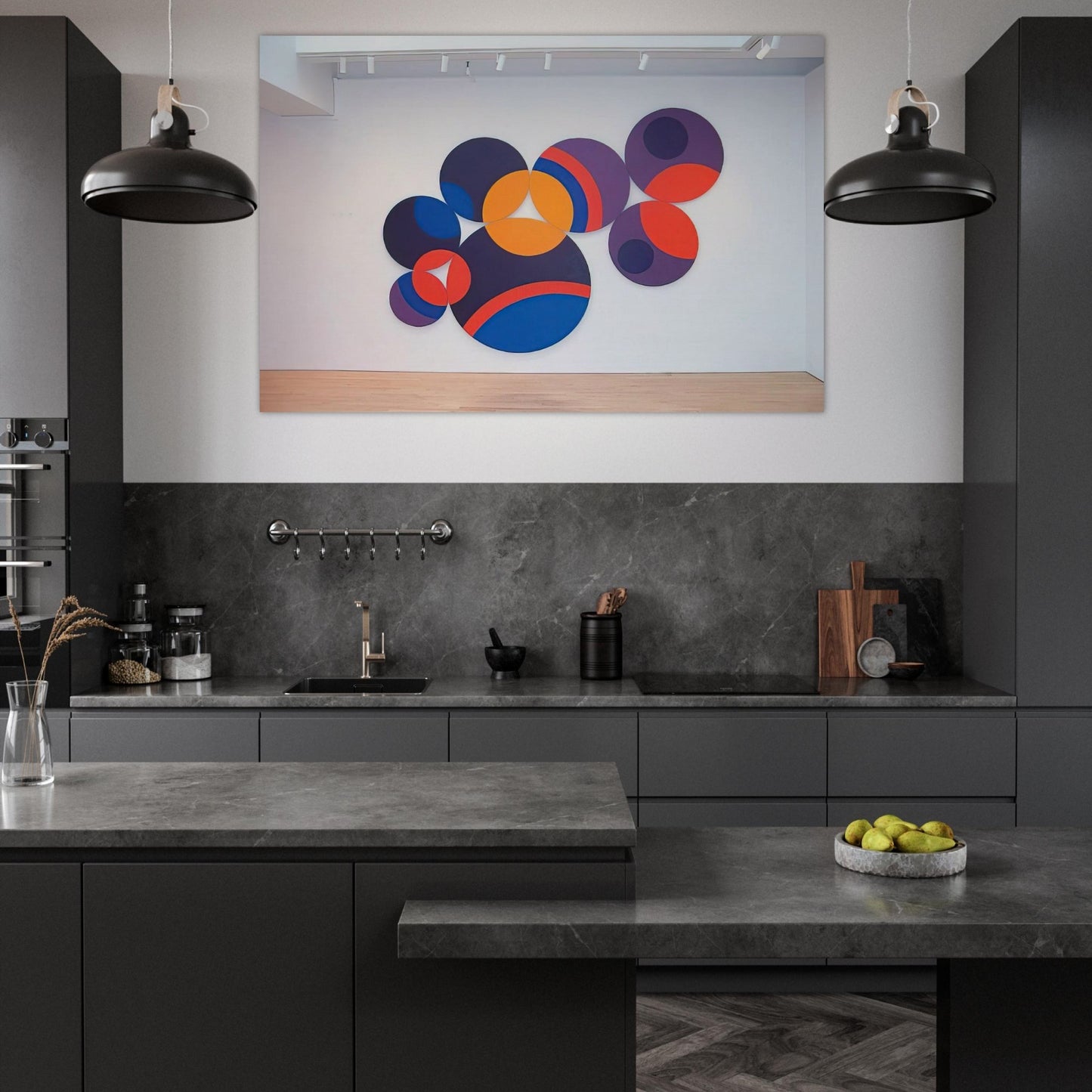 Constellation Twelve Circles - 1969 - Leon Polk Smith Art Prints - 100x150 cm / 40x60″ inches | Leon Polk Smith Poster | Leon Polk Smith Prints