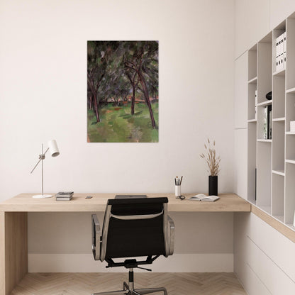 A Close - Paul Cézanne Brushed Aluminum Print - 70x100 cm / 28x40 inches | Paul Cézanne Aluminum Print | Paul Cézanne Prints