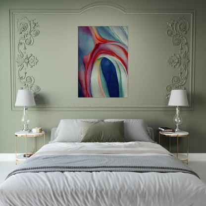 Music Pink and Blue II - Georgia O'Keeffe Brushed Aluminum Print - 70x100 cm / 28x40 inches | Georgia O'Keeffe Aluminum Print | Georgia O'Keeffe Prints