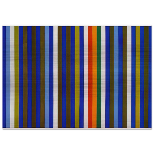 Citadel - 1962 - Gene Davis Brushed Aluminum Print - 70x100 cm / 28x40 inches | Gene Davis Aluminum Print | Gene Davis Prints