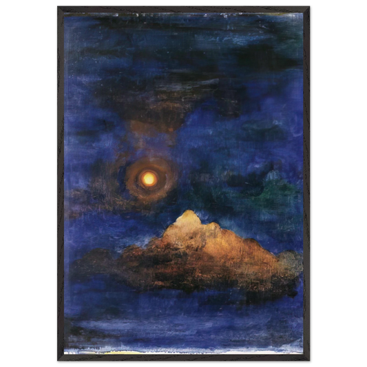 Concepimento nel cosmo - 1920 - Julius Bissier 70x100 cm / 28x40 inches Framed Art Print – Black Wooden Frame