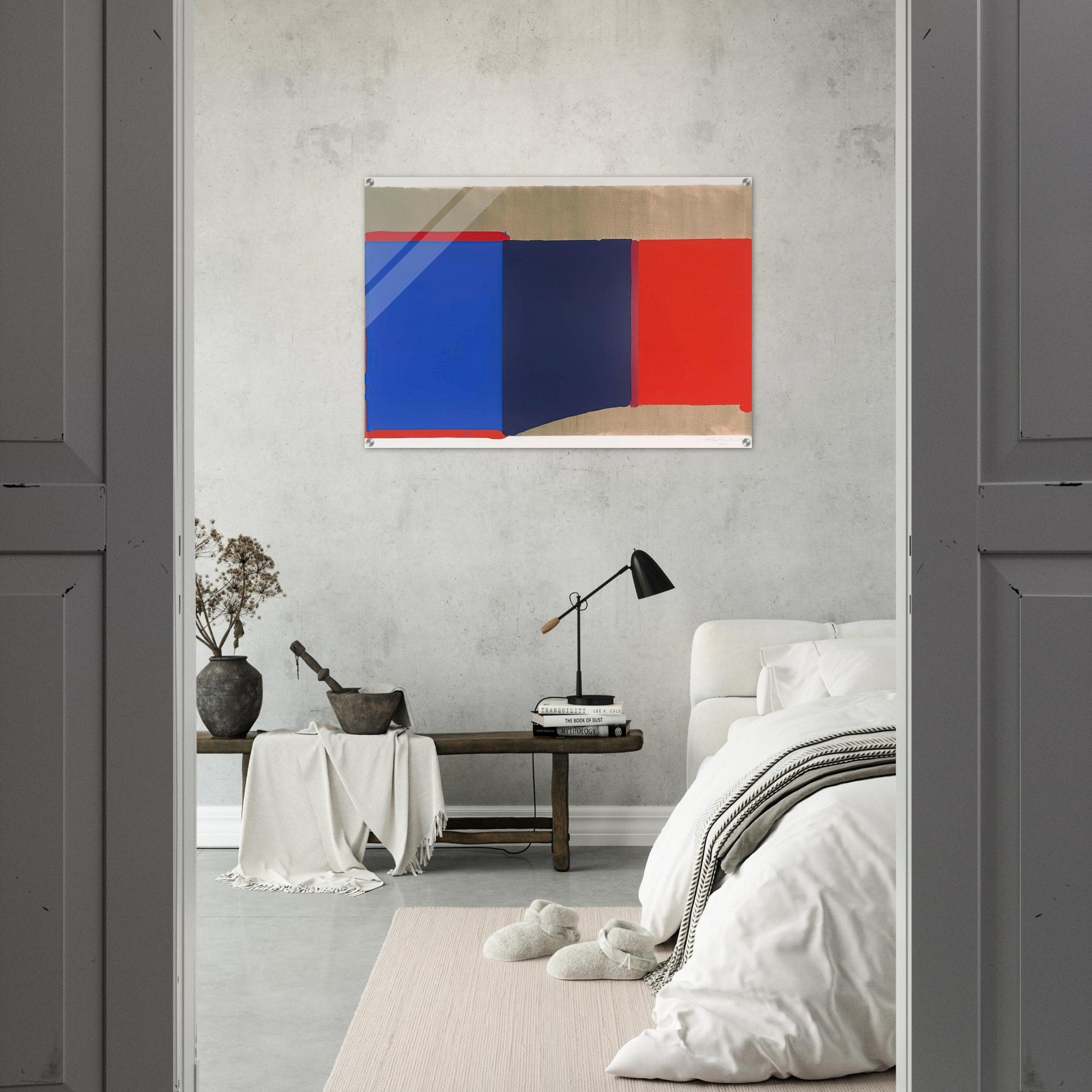 Blues, Reds - 1969 - John Hoyland Acrylic Print - 70x100 cm / 28x40″ inches