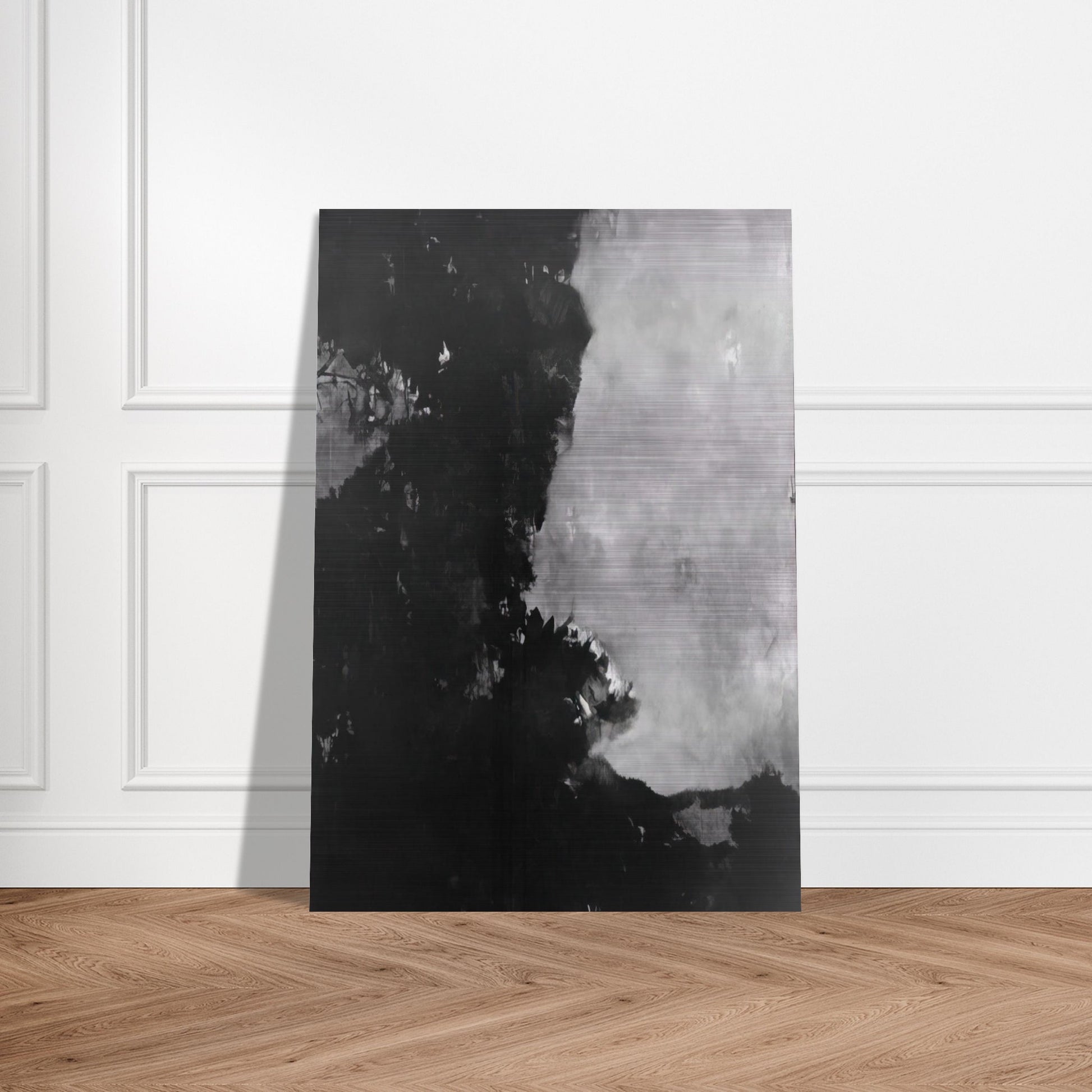 Untitled Black Painting - 1950 - Edward Corbett Brushed Aluminum Print - 70x100 cm / 28x40 inches | Edward Corbett Aluminum Print | Edward Corbett Prints
