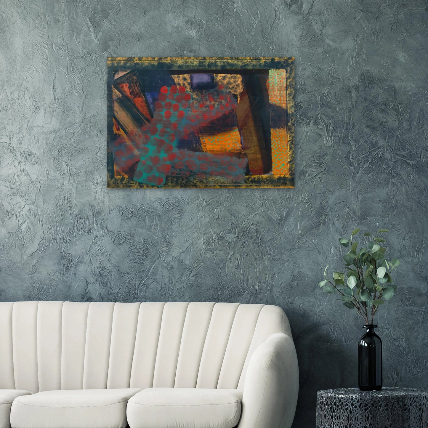 Dinner at Smith Square - 1979 - Howard Hodgkin Brushed Aluminum Print - 70x100 cm / 28x40 inches | Howard Hodgkin Aluminum Print | Howard Hodgkin Prints