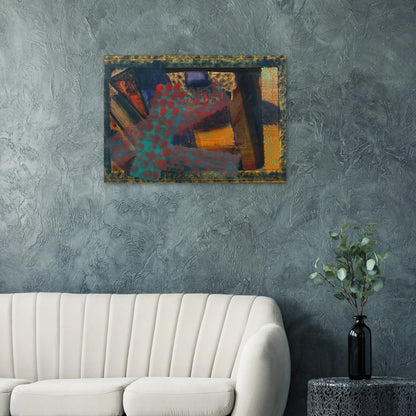 Dinner at Smith Square - 1979 - Howard Hodgkin Brushed Aluminum Print - 70x100 cm / 28x40 inches | Howard Hodgkin Aluminum Print | Howard Hodgkin Prints
