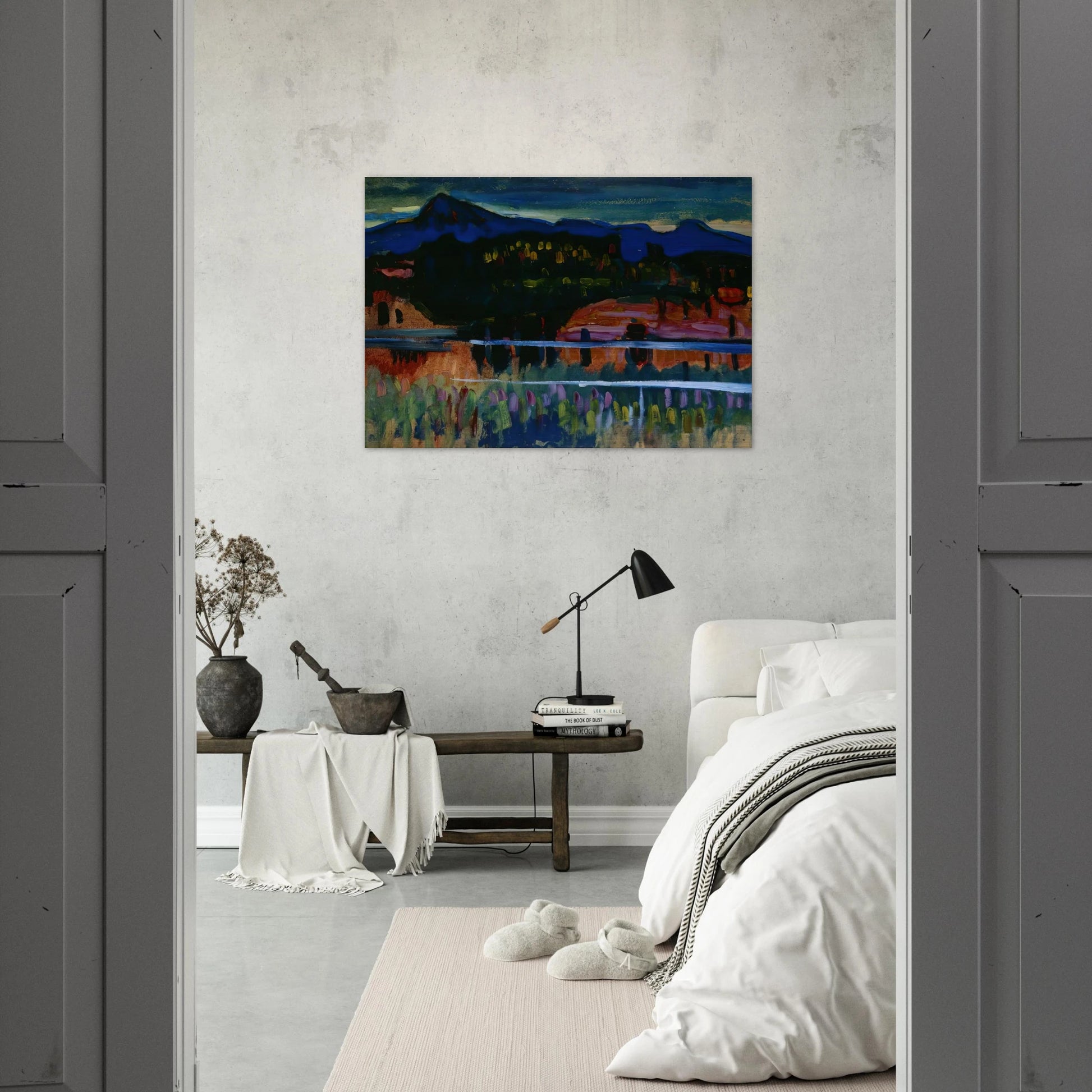 MURNAU AM STAFFELSEE 1908 - Wassily Kandinsky Brushed Aluminum Print - 70x100 cm / 28x40 inches | Wassily Kandinsky Aluminum Print | Wassily Kandinsky Prints